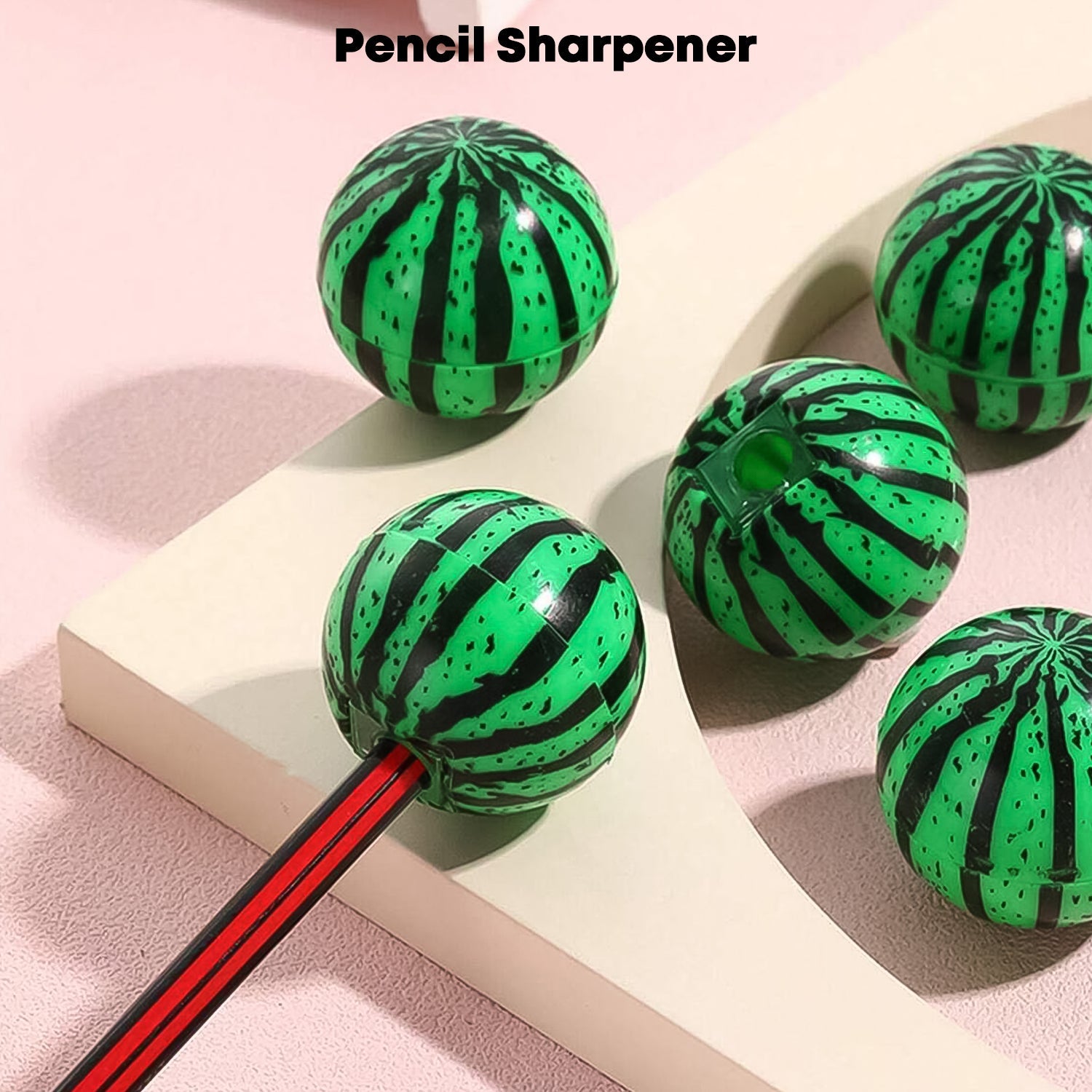 Watermelon Shaped Pencil Sharpener (1 Pc) Wukusy