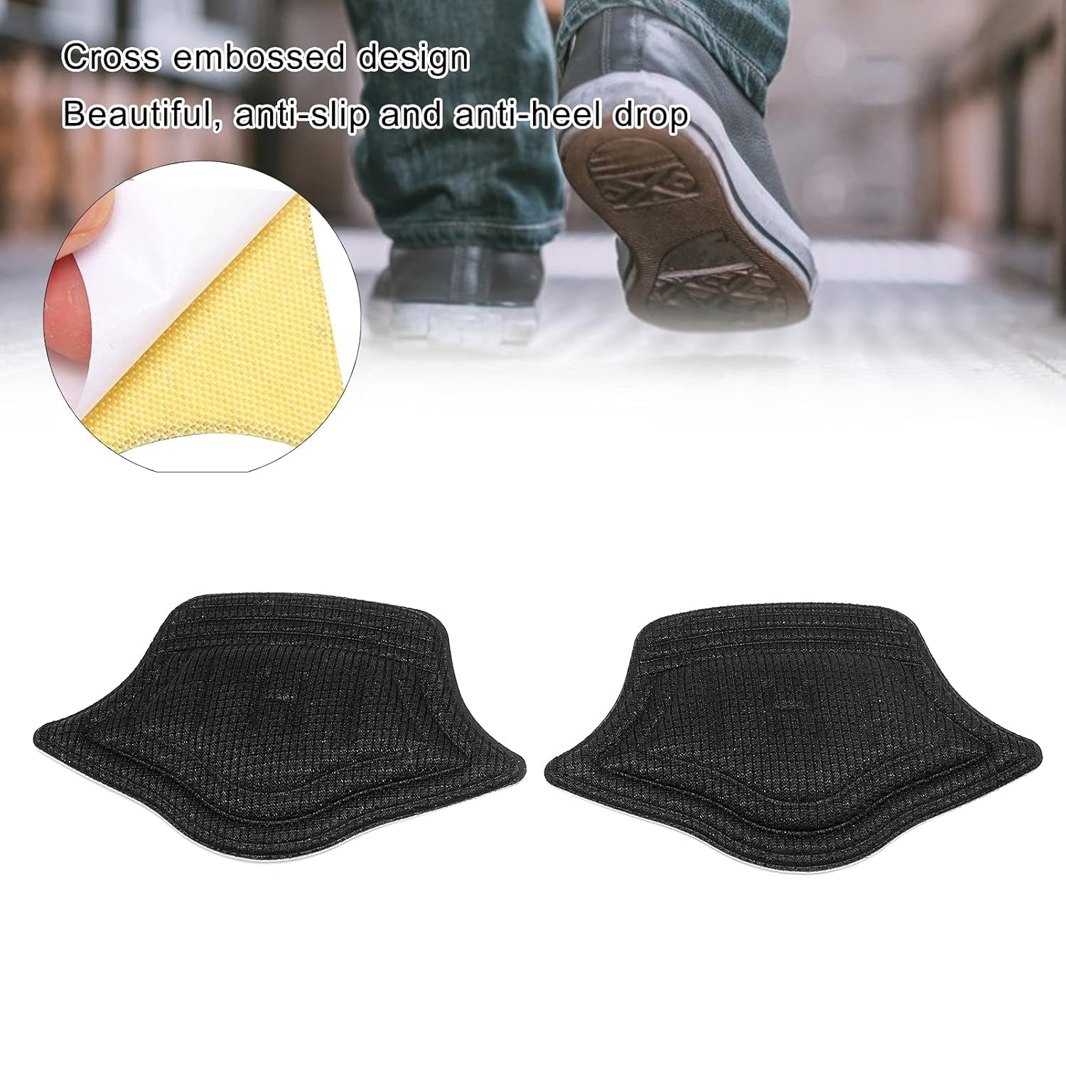 Heel Cushion Pads Widely Applicable Protective Shoe Insoles (1 Pair) Wukusy