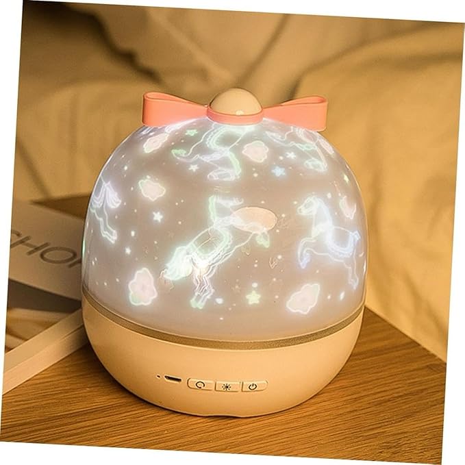 TUPERMAR Kids Night Light Projector | Rotating Star Projector | Kids Bunny Projector Lamp | Rabbit Night Light Lamp | Star Projector with 360° Rotation Ceiling Light Projector (1) Howzhat