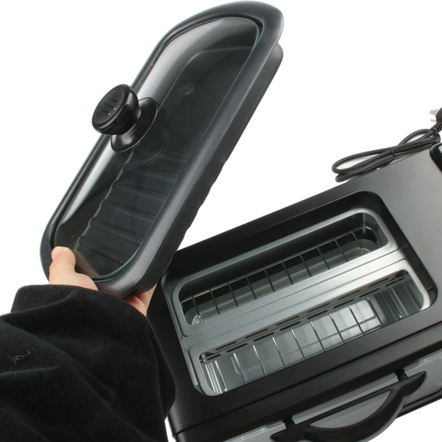 3 In 1 Breakfast Maker Portable Toaster Oven Grill Pan  Coffee Maker Full Breakfast Ready At One Go Wukusy