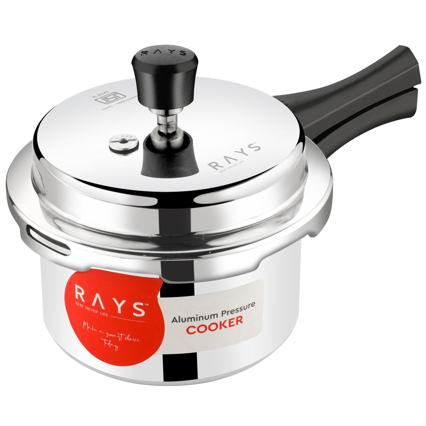 Aluminium Rays Aura Pressure Cookers With Outer Lid (3.5 Litres) Wukusy