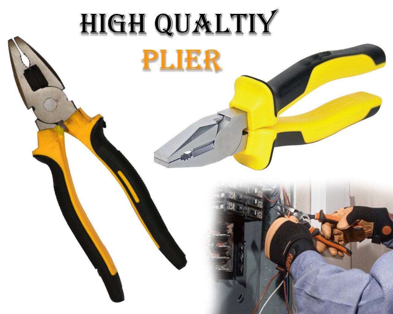 Heavy Duty Combination Plier Wire Cutters Wukusy