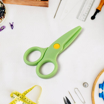 Plastic Safety Scissor Pre-school Training Scissors (1 Pc) Wukusy