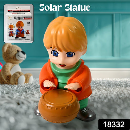 Creative Solar Drummer Car Aromatherapy Solar Powered Car Air Freshener (1 Pc) Wukusy