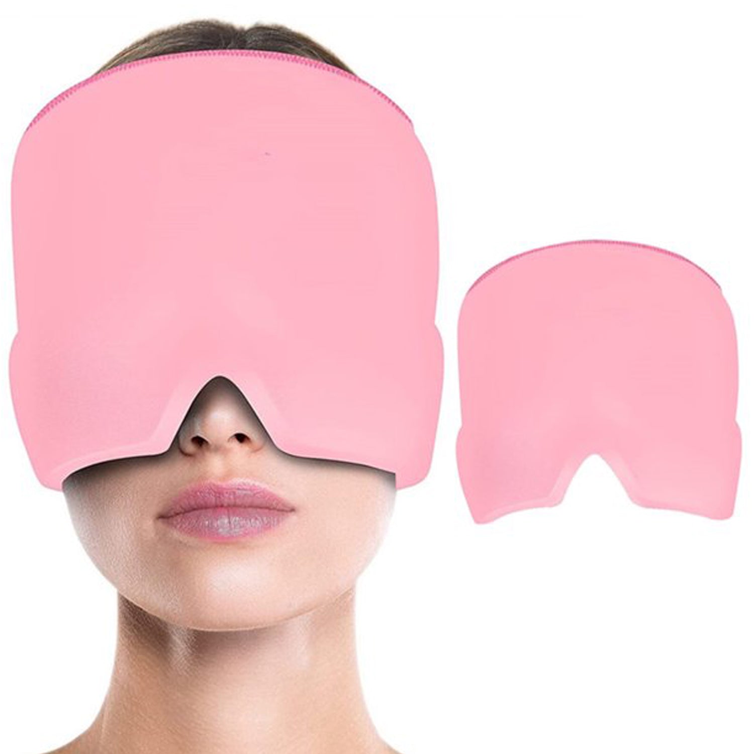 Headache Relief Hat Migraine Cap Wearable Migraine Mask Ice Head Wrap For Tension Headache Puffy Eyes Sinus Headache  Stress Relief Wukusy