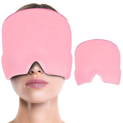 Headache Relief Hat Migraine Cap Wearable Migraine Mask Ice Head Wrap For Tension Headache Puffy Eyes Sinus Headache  Stress Relief Wukusy
