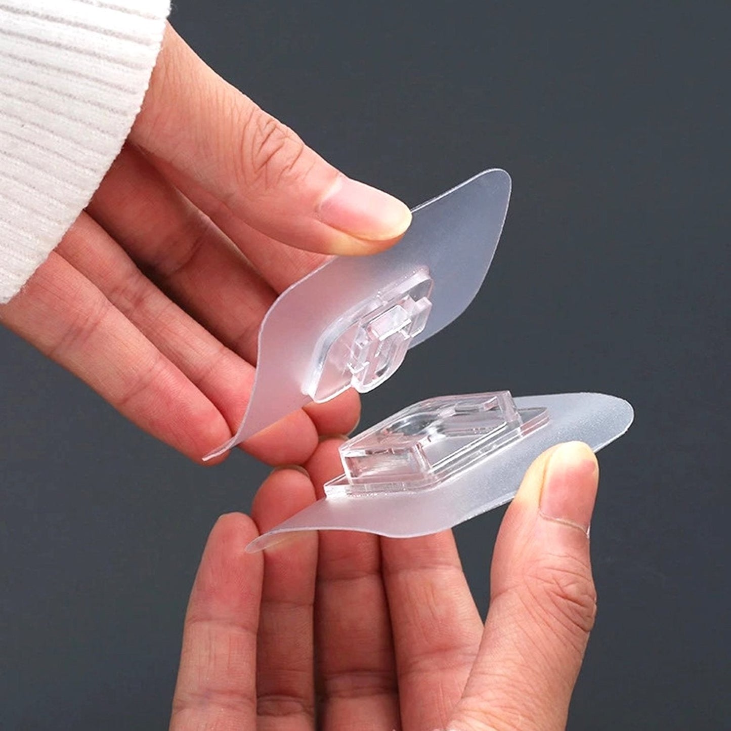 1742 Magic Adhesive Plastic Wall Hooks Heavy Duty Hooks (Pack Of 20) Wukusy