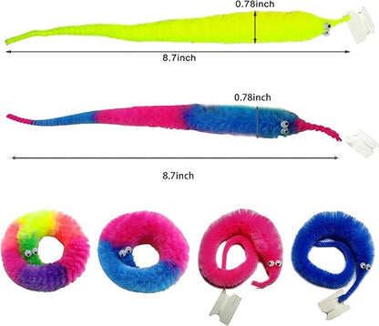Fuzzy Worms On String Trick Toy Howzhat