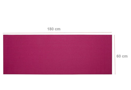 524_yoga Mat Eco-friendly For Fitness Exercise Workout Gym With Non-slip Pad (180x60xcm) Color May Very Wukusy