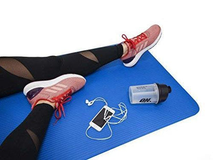 524_yoga Mat Eco-friendly For Fitness Exercise Workout Gym With Non-slip Pad (180x60xcm) Color May Very Wukusy