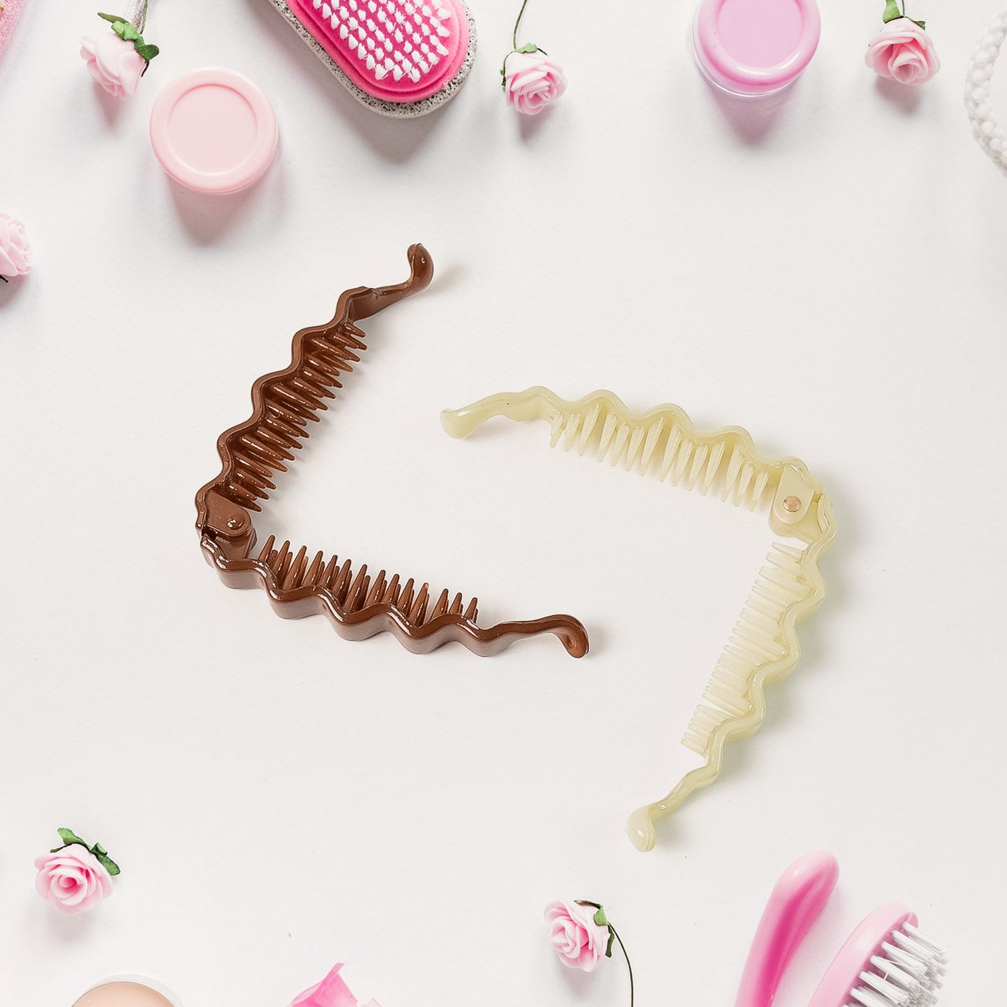 Plastic Hair Claw Clips Strong Clips (1 Pc  Mix Color) Wukusy