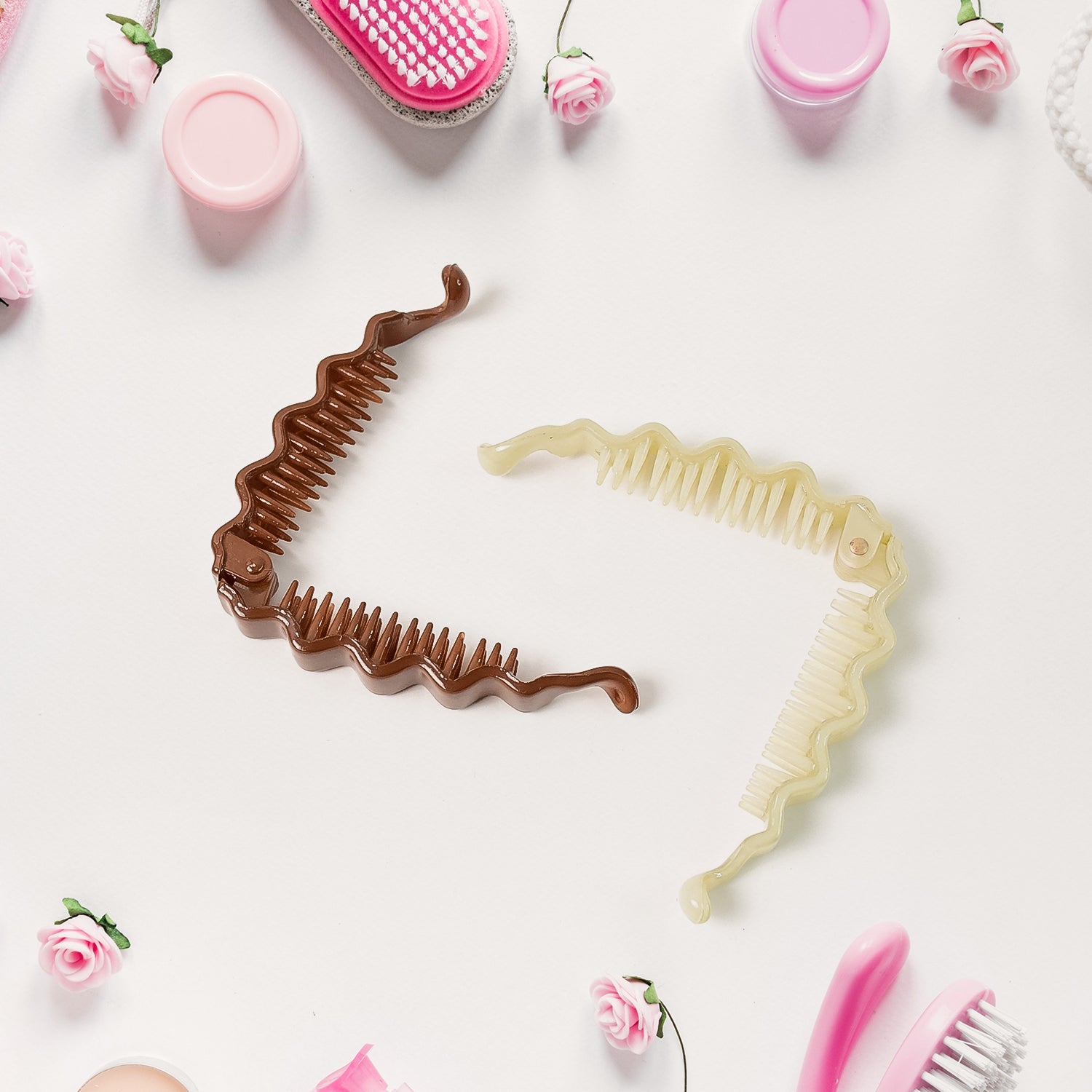 Plastic Hair Claw Clips Strong Clips (1 Pc  Mix Color) Wukusy