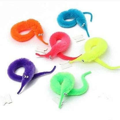 Fuzzy Worms On String Trick Toy Howzhat