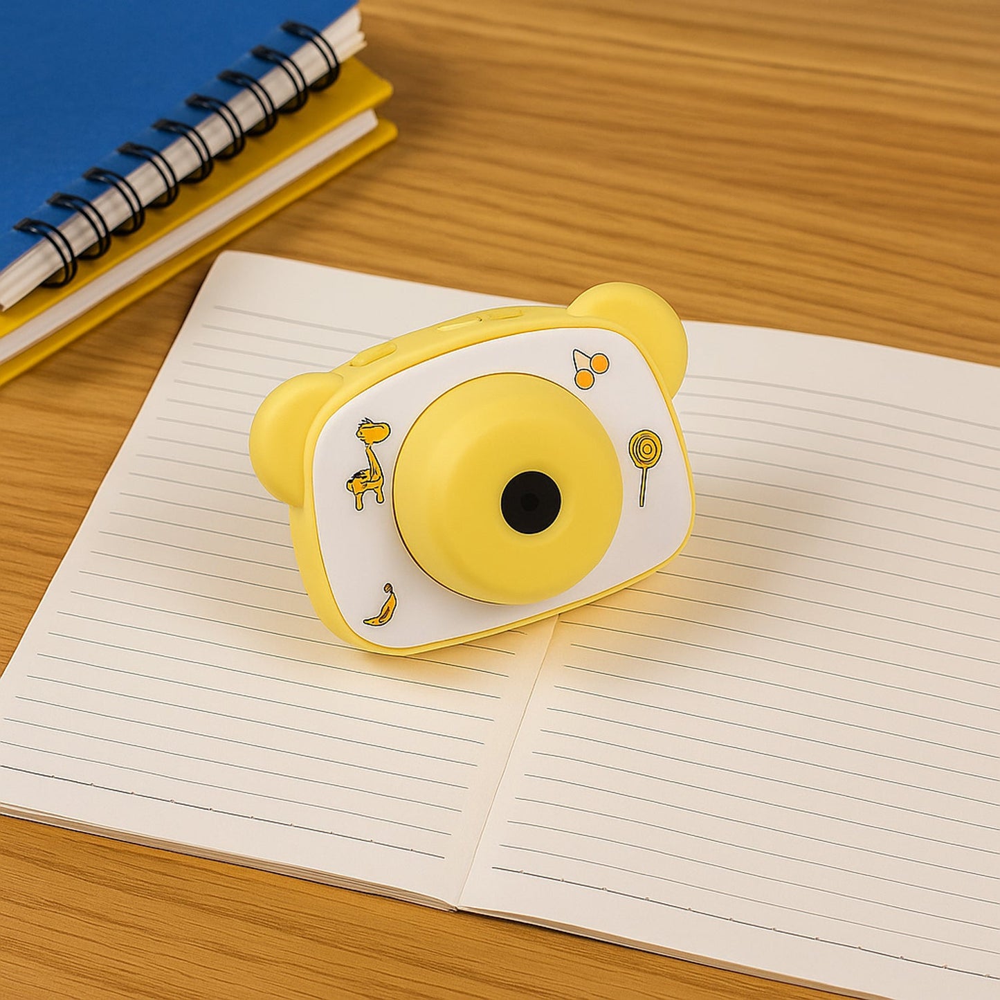 Cute Bear-shaped Mini Rechargeable Fan (1 Pc) Wukusy