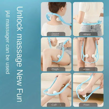 6593 Neck Shoulder Massager 13.5x7.08in Portable Relieving The Back For Men Relieving The Waist Women Wukusy