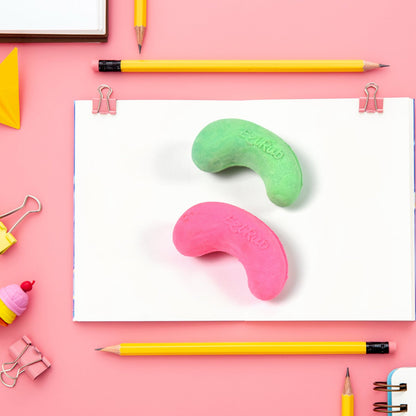 Cashew Nut Eraser Rubber Erasers (1 Pc  Mix Colour  Design) Wukusy