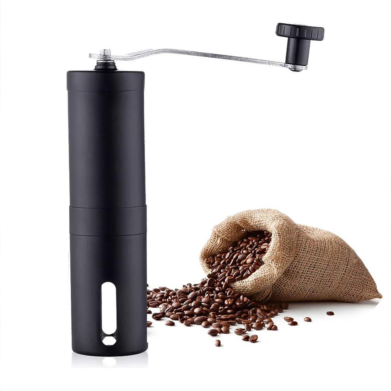Portable Stainless Steel Manual Coffee Grinder (1 Pc) Wukusy