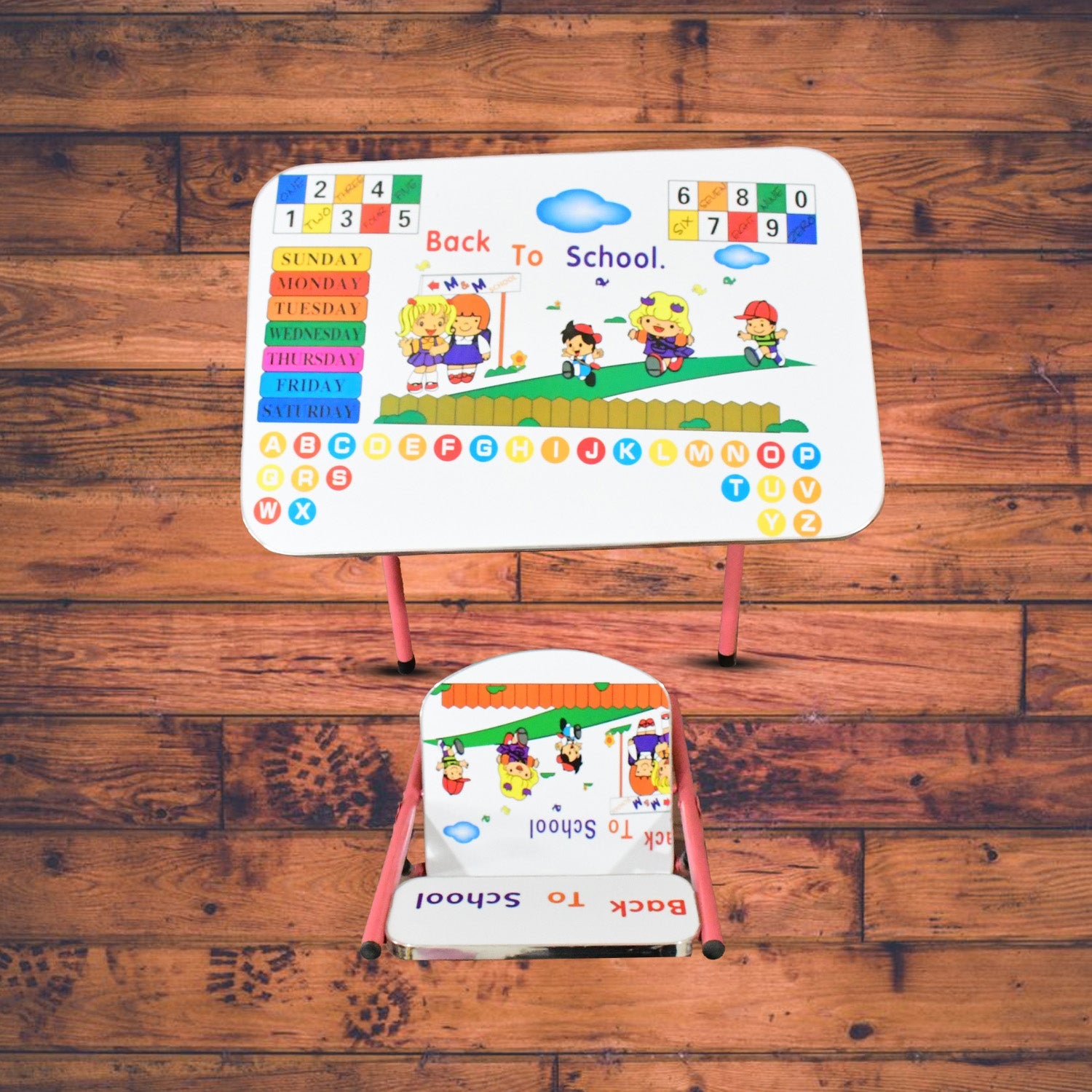 Multifunction Portable Foldable Study Table  Chair (2 Pc Set) Wukusy