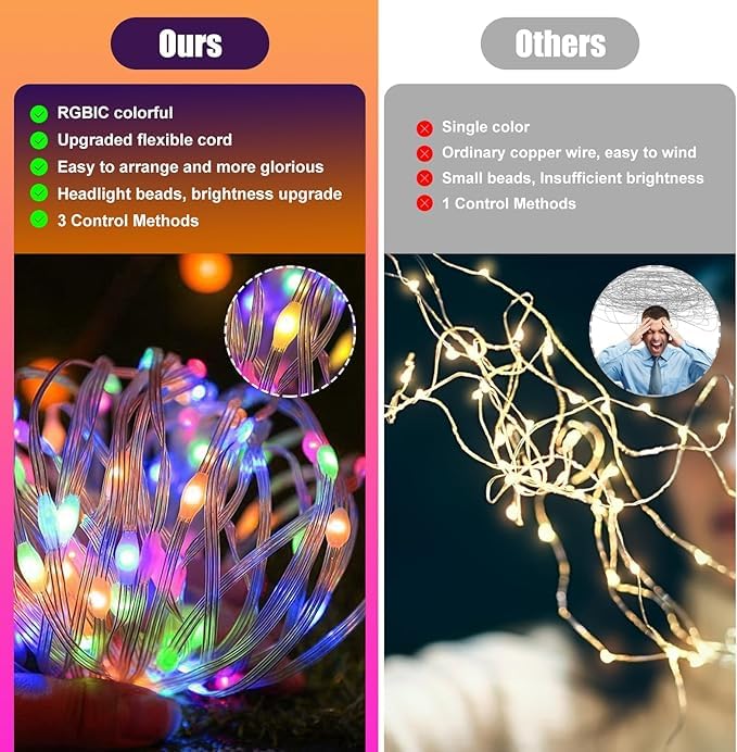 Smart RGB Multi Color LED Fairy Lights (10 Meter) Howzhat