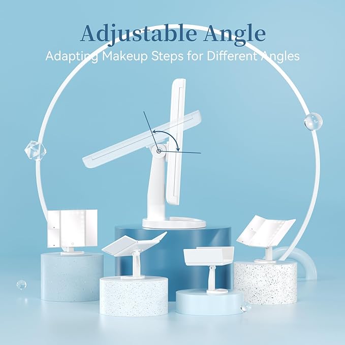 HAMSWAN Lighted Vanity Makeup Mirror Howzhat