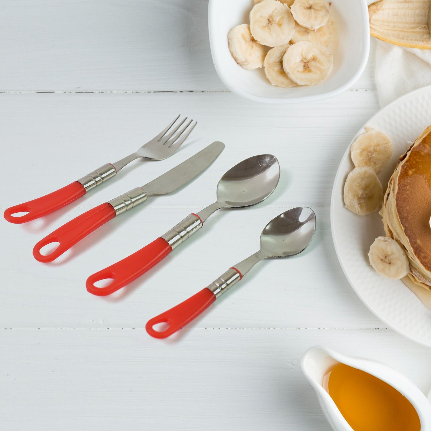 Luxury Cutlery Set For Dining Table Stainless Steel 26-piece Set With Stand (1 Set Wukusy