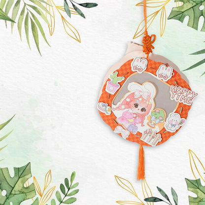 17507 Diy Traditional Lanterns Handmade Cartoon Paper Lanterns Antique Portable Lantern Hollow-out Projection Luminescent Led Lamp Diy Hanging Paper Lanterns For Festival Party Decor Wukusy