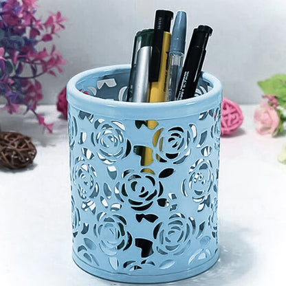Pen Holder Office Desk Metal Mesh Pen Stand (1 Pc) Wukusy
