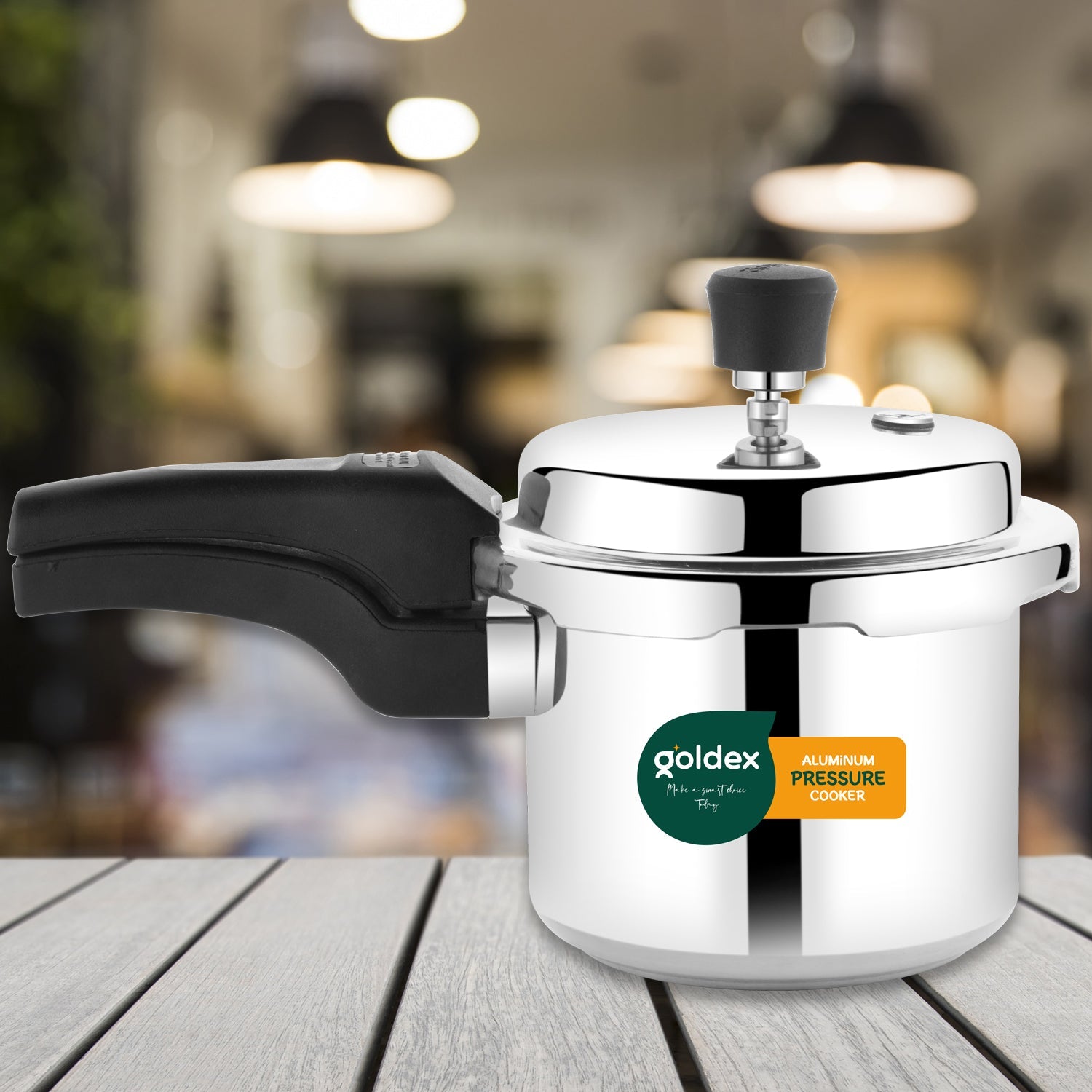 Aluminium Classic Goldex Pressure Cookers With Outer Lid (1.5 Litres) Wukusy