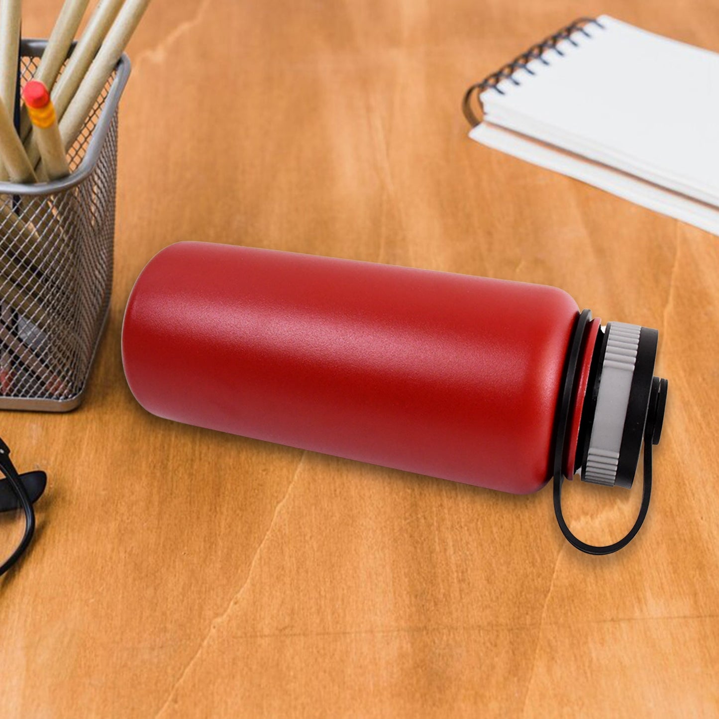 Stainless Steel Double Wall Vacuum-insulated Drink Water Bottle (1000 Ml  Mix Color) Wukusy