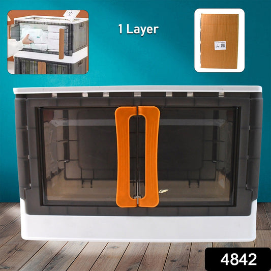 Plastic Folding Wardrobe Storage Organizer (1 Layer  1 Pc) Wukusy