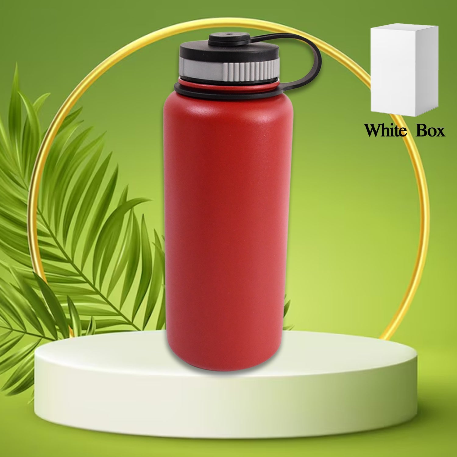 Stainless Steel Double Wall Vacuum-insulated Drink Water Bottle (1000 Ml  Mix Color) Wukusy
