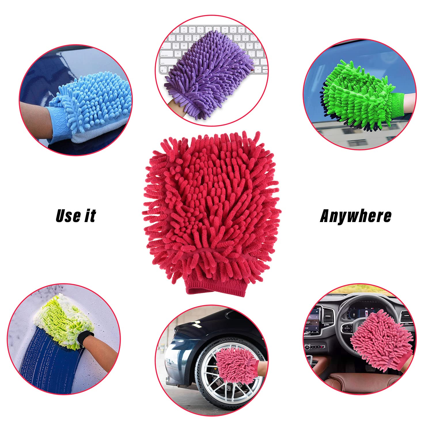 711 Double Sided Microfiber Hand Glove Duster Wukusy