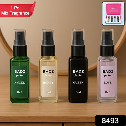 Mini Perfume Spray 8ml (Mix Fragrance  4 Pc) Wukusy