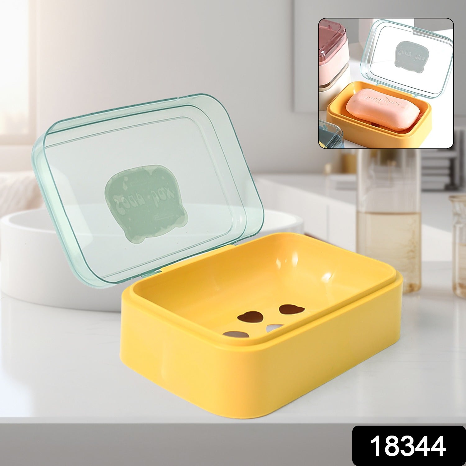 Plastic Soap Dish Portable Plastic Self Draining Soap Holder (1 Pc  Mix Color) Wukusy