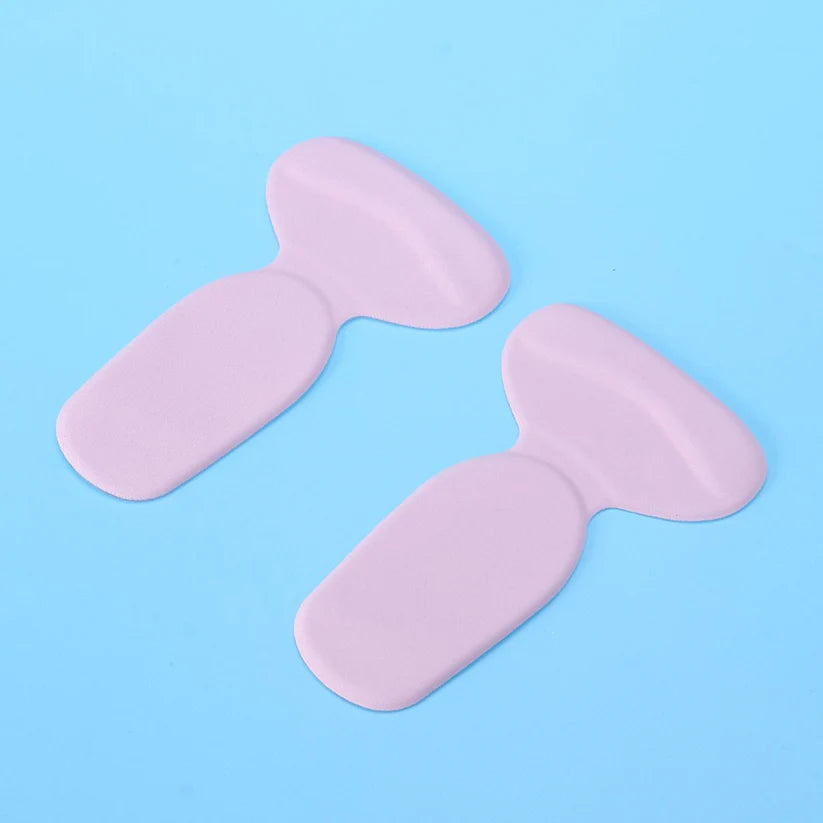 2 In 1 T Shaped Silicone Self Adhesive Shoe Heel Pads Insoles (1 Pair) Wukusy