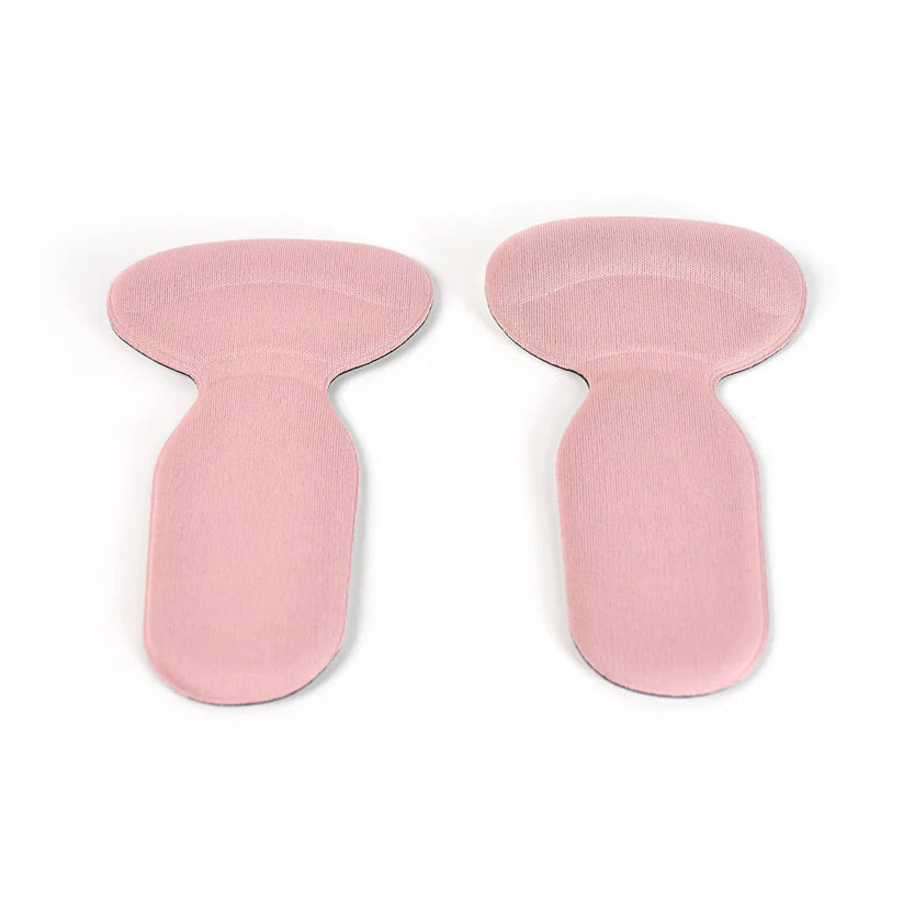 2 In 1 T Shaped Silicone Self Adhesive Shoe Heel Pads Insoles (1 Pair) Wukusy