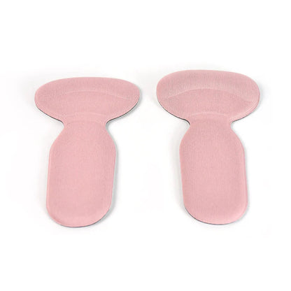 2 In 1 T Shaped Silicone Self Adhesive Shoe Heel Pads Insoles (1 Pair) Wukusy