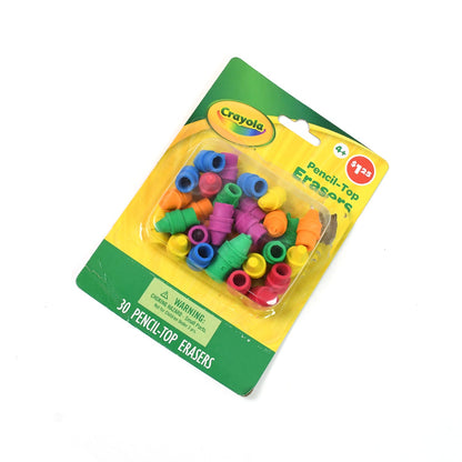 Pencil Top Eraser Rubber Erasers (1 Pc  Mix Color) Wukusy