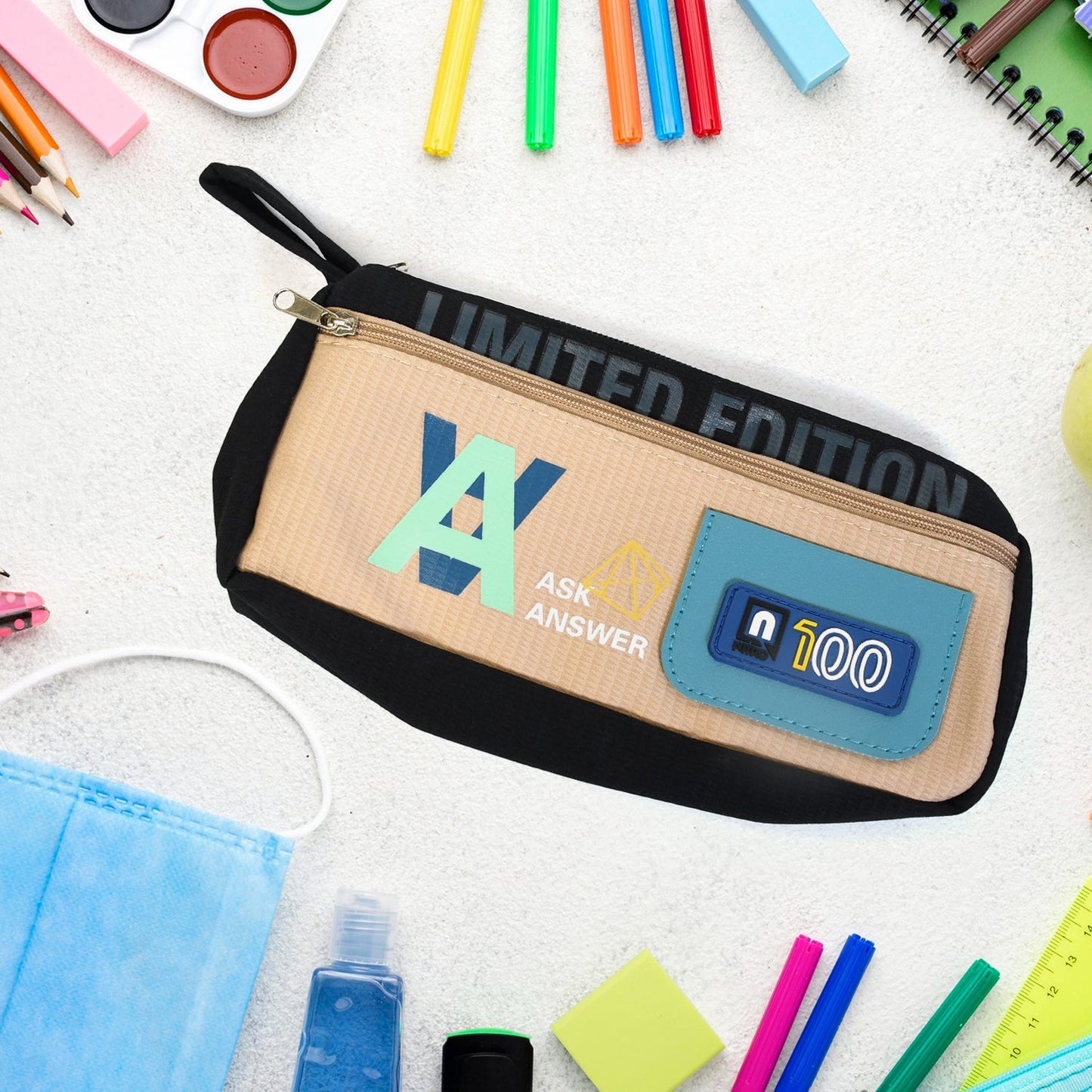 Mix Design Pouch  Stylish And Versatile Storage Bag (1pc) Wukusy