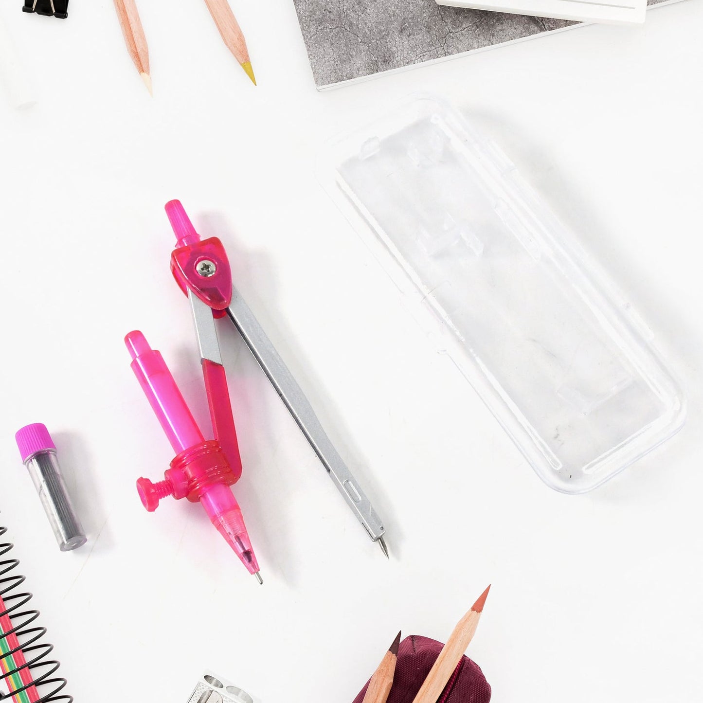 Student Geometry Compass Set (4 In 1) Wukusy