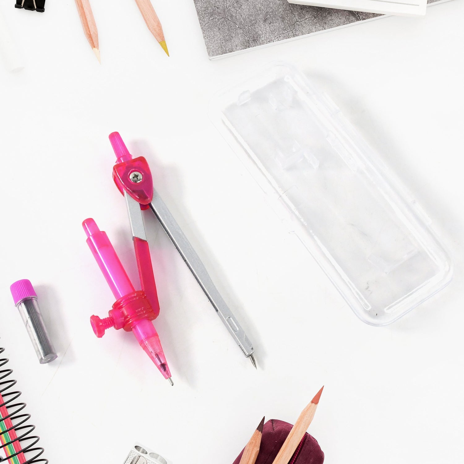 Student Geometry Compass Set (4 In 1) Wukusy