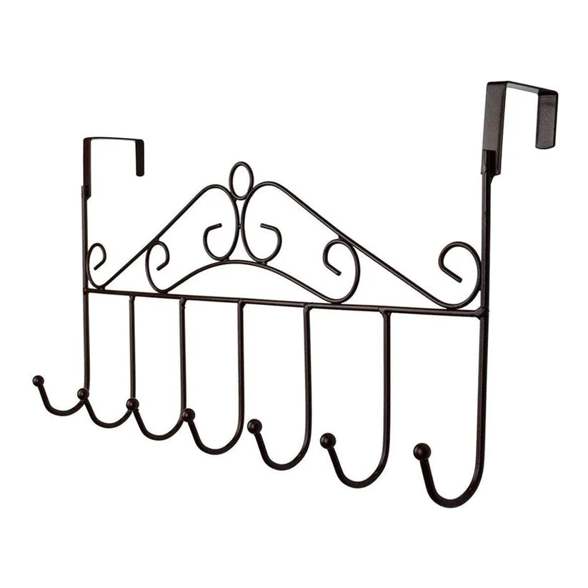 Over The Door Hanger Rack 7 Hooks Decorative Ognazier Hook Rack Stylish Door Hanger Door Hook Hangers With 7 Hooksmetal Hanging Rack For Home Office Use Wukusy