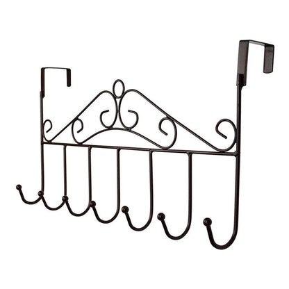 Over The Door Hanger Rack 7 Hooks Decorative Ognazier Hook Rack Stylish Door Hanger Door Hook Hangers With 7 Hooksmetal Hanging Rack For Home Office Use Wukusy