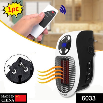 6033 Portable Electric Heater Mini Fan Heater Desktop Household Wukusy