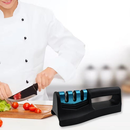 Knife Sharpener For Kitchen  Knife Sharpener With Vegetable Chopper And Fish Scale Remover  Handheld Knives  Pocket Knife Sharpener  Knife Sharpener For Chefs  Serrated Knife (9in1) Wukusy