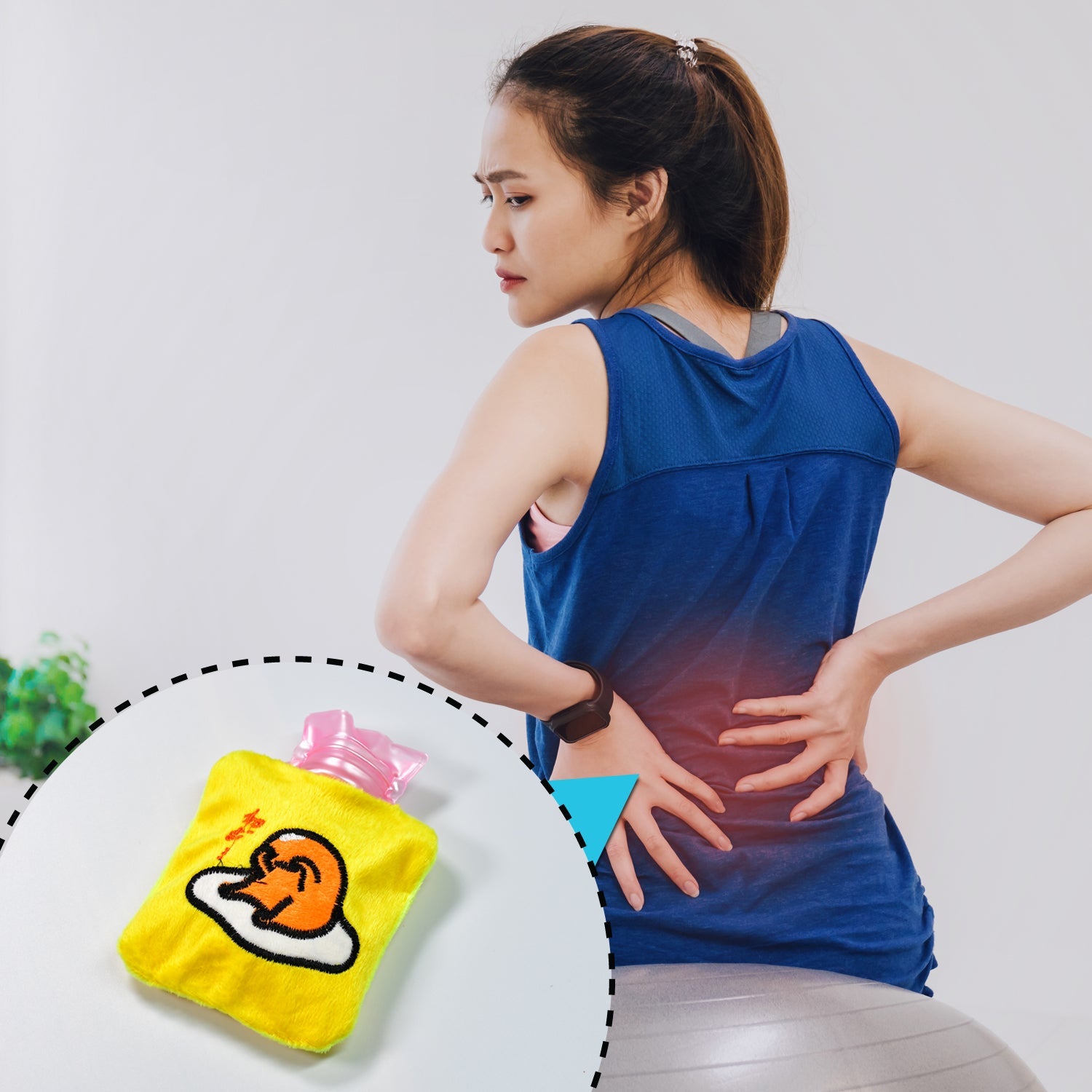 6515 Yellow Duck Head Small Hot Water Bag With Cover For Pain Relief Neck Shoulder Pain And Hand Feet Warmer Menstrual Cramps. Wukusy