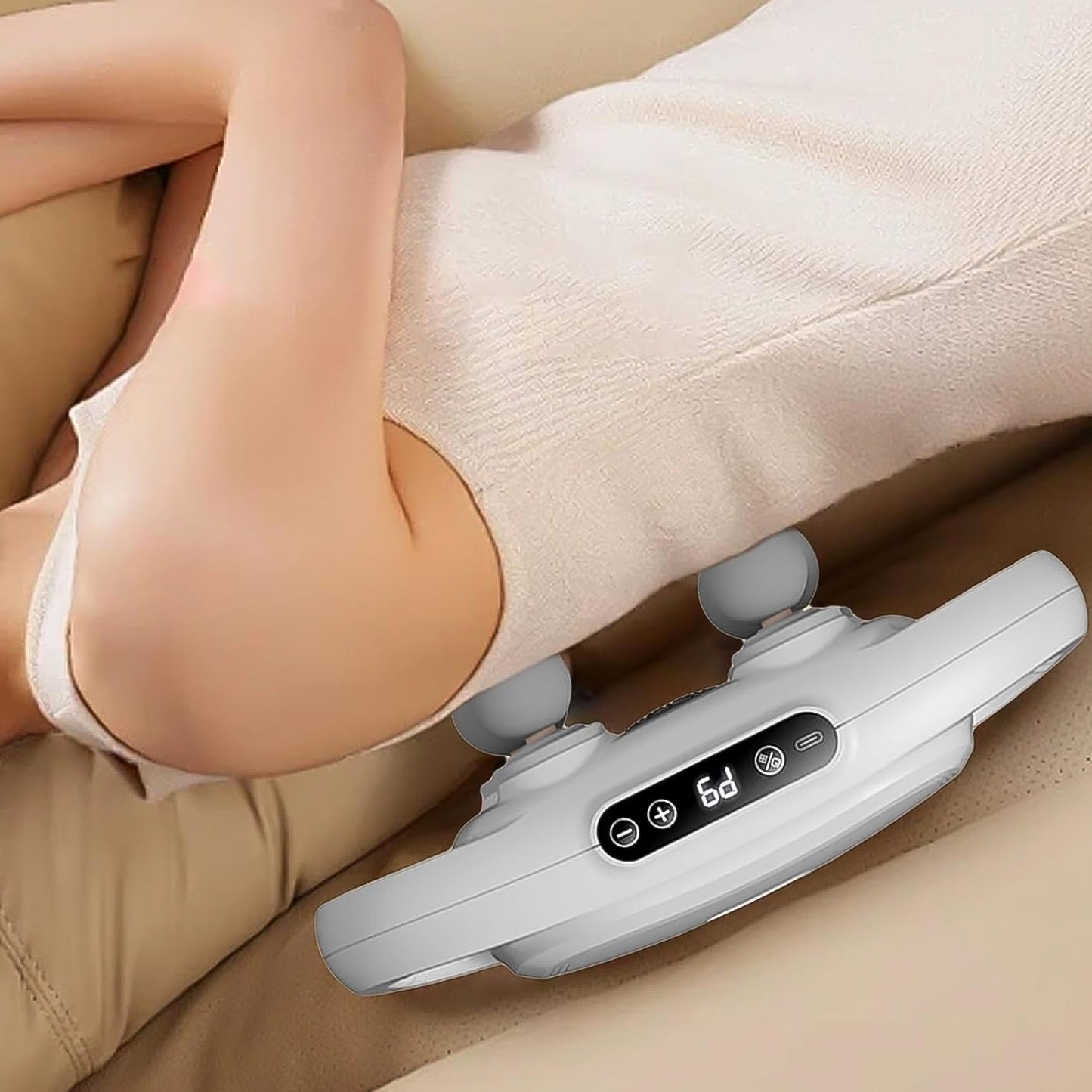 Handheld Full Body Massager 4-head Massage Gun (1 Pc) Wukusy