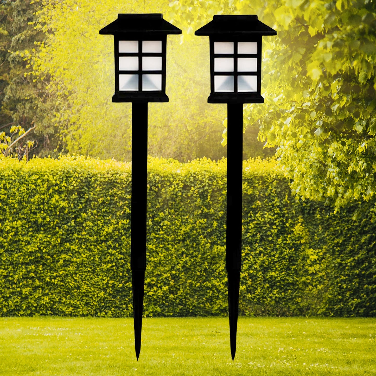 13021 Solar Garden Lights Outdoor Solar Landscape Lights Waterproof Outdoor Solar Lights Walkway For Patio Lawn Yard And Landscape (Pack Of 2) Wukusy