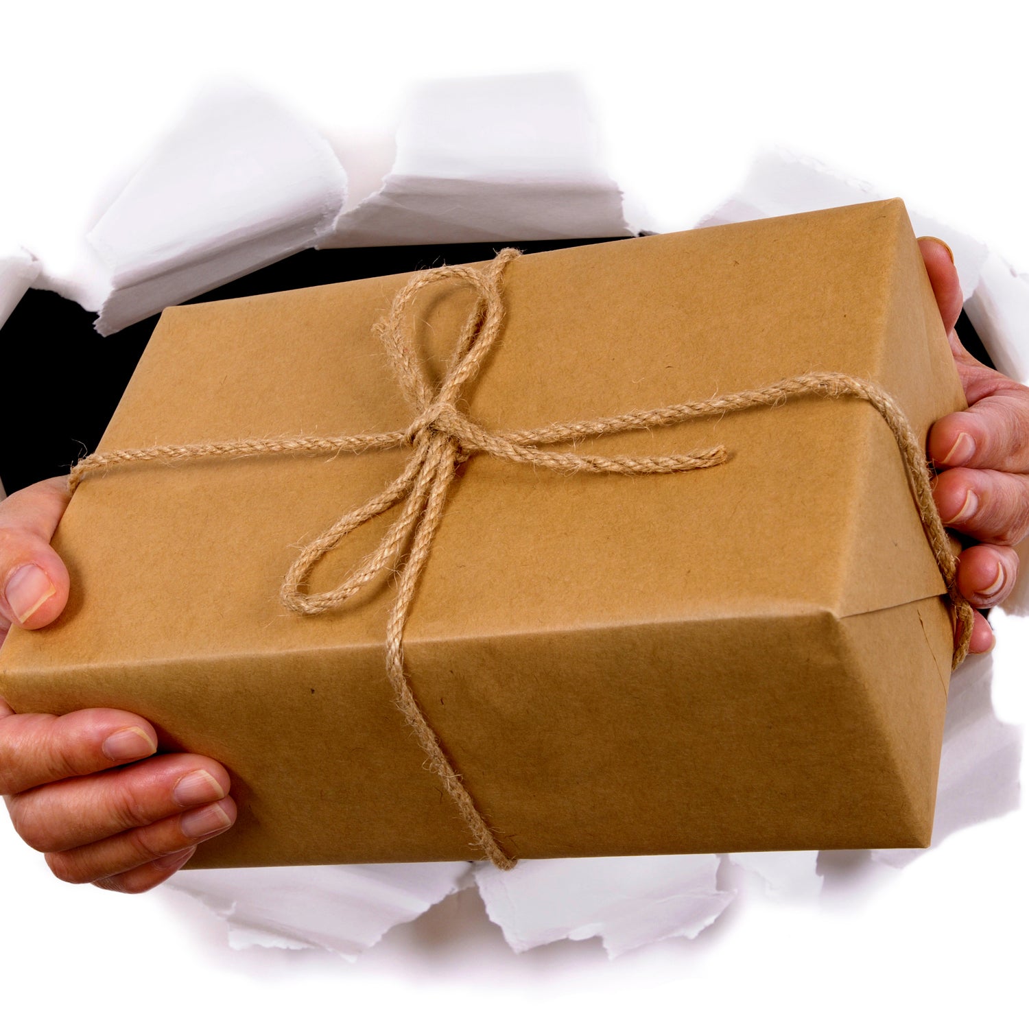 Brown Box For Product Packing 9x9x27 Wukusy