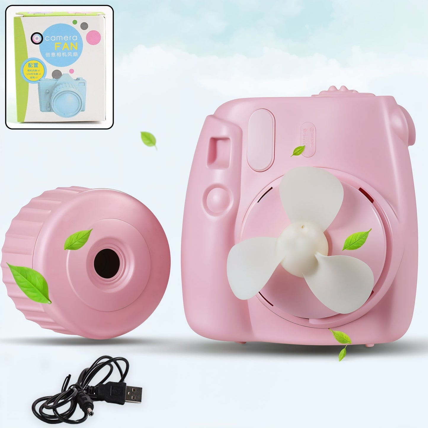 Usb Mini Camera-shaped Fan (1 Pc) Wukusy